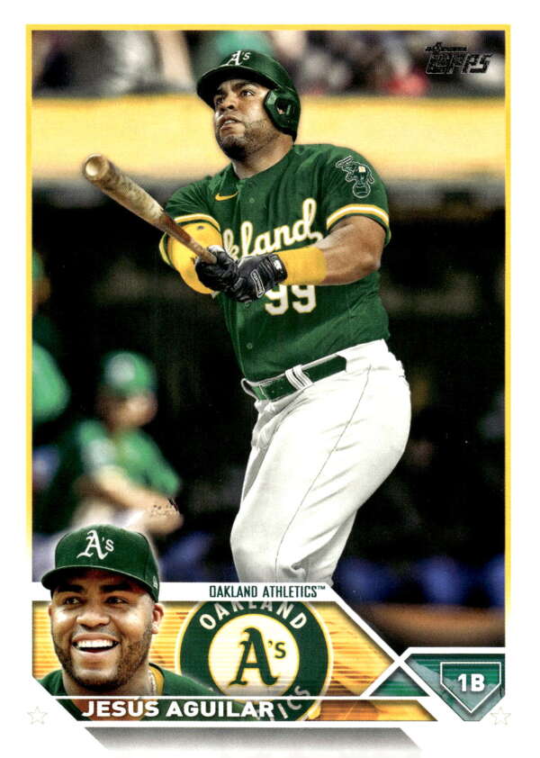2023 Topps Baseball #554 Jesus Aguilar Oakland Athletics Image 1