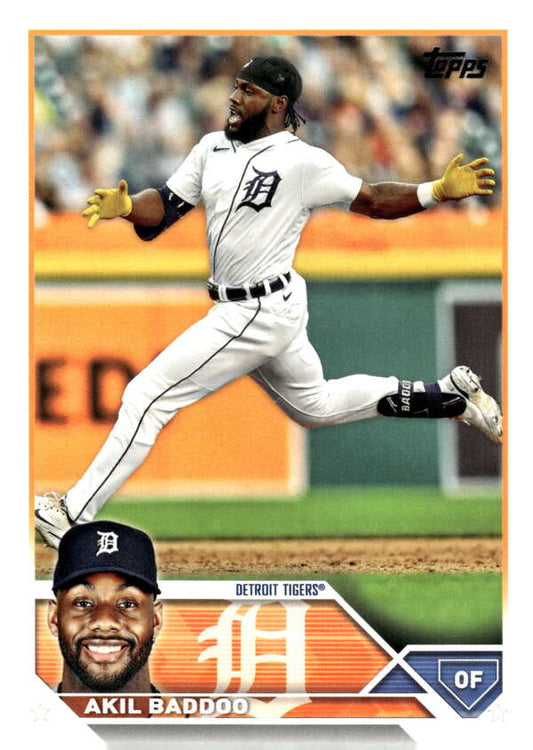 2023 Topps Baseball  #556 Akil Baddoo  Detroit Tigers  Image 1