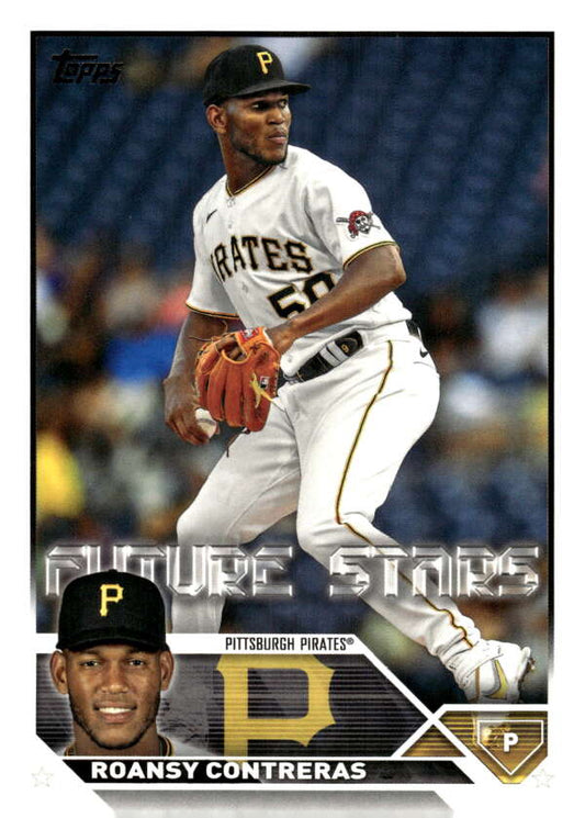 2023 Topps Baseball  #559 Roansy Contreras  Pittsburgh Pirates  Image 1