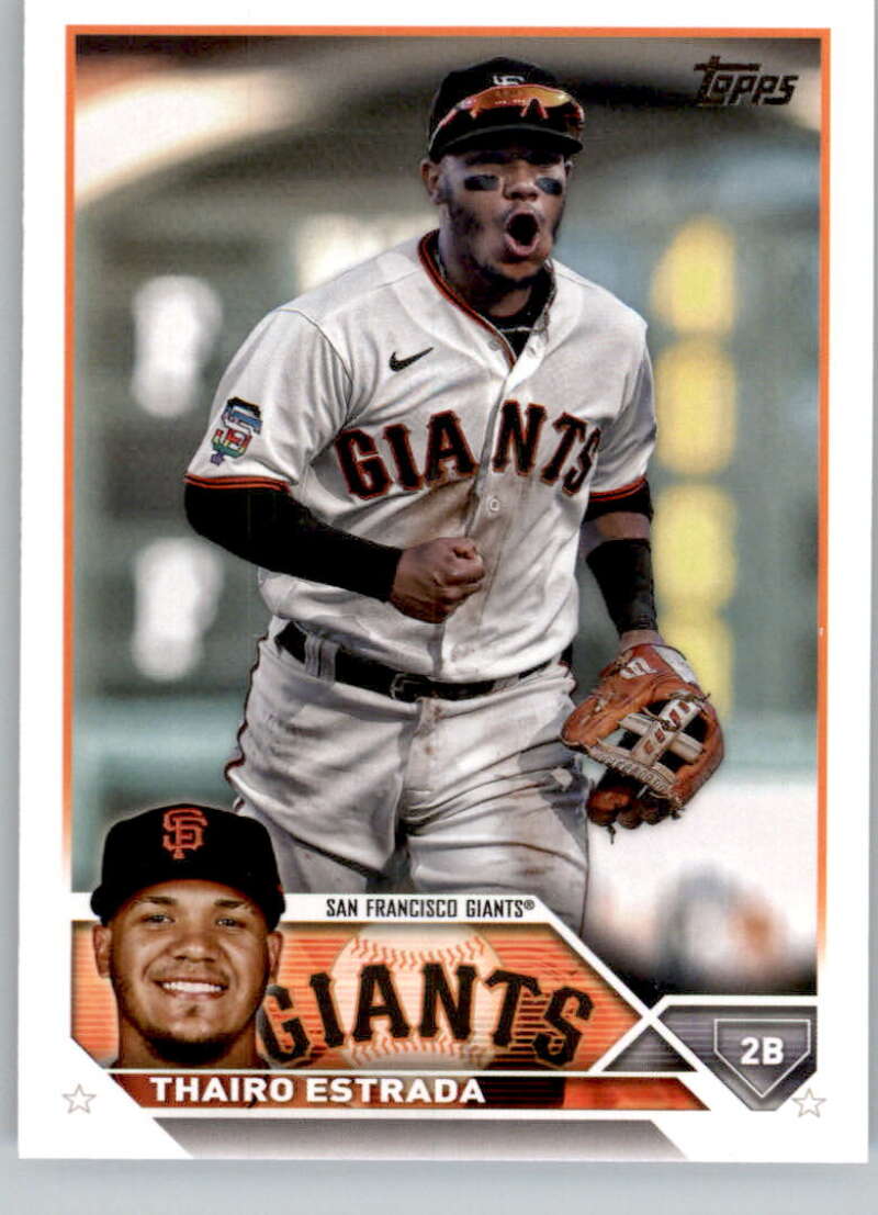 2023 Topps Baseball #560 Thairo Estrada San Francisco Giants Image 1