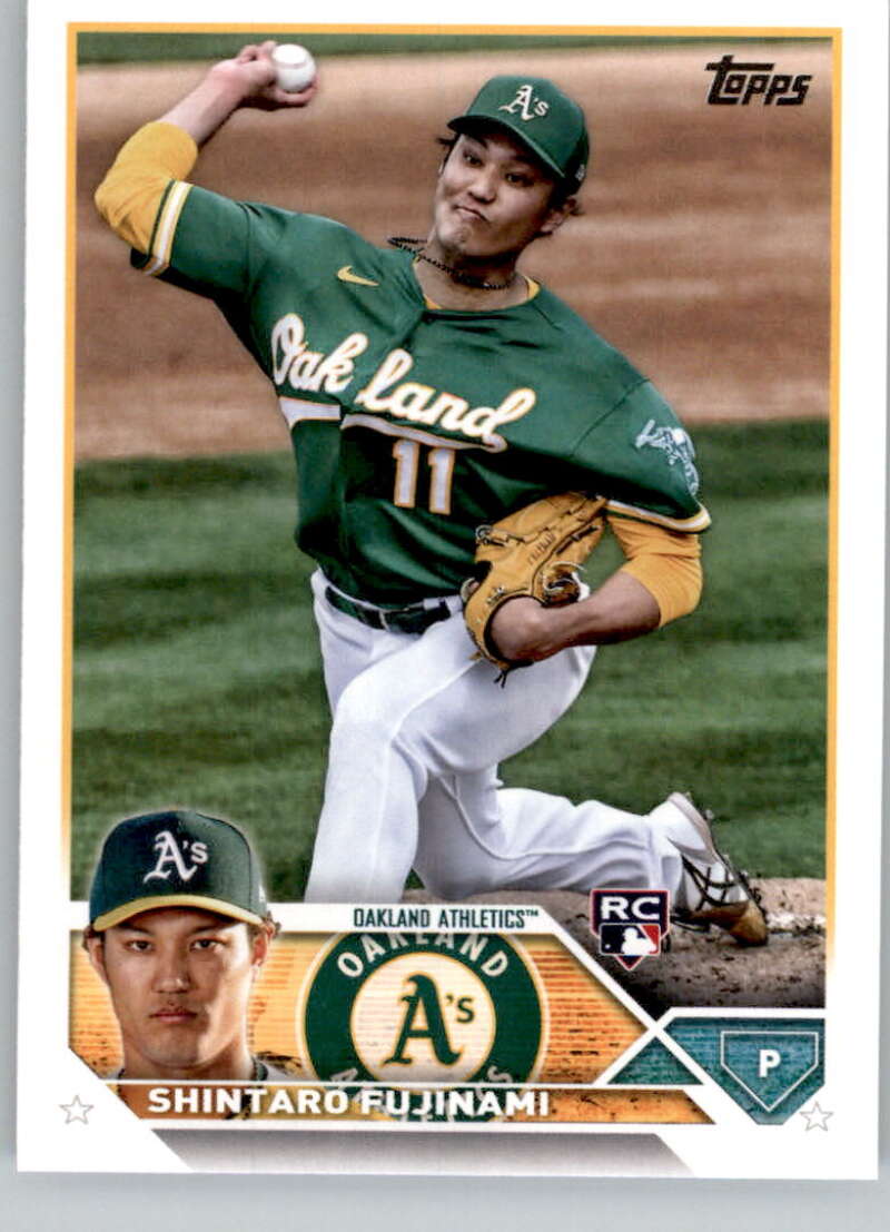 2023 Topps Baseball #561 Shintaro Fujinami RC Rookie Oakland Athletics Image 1