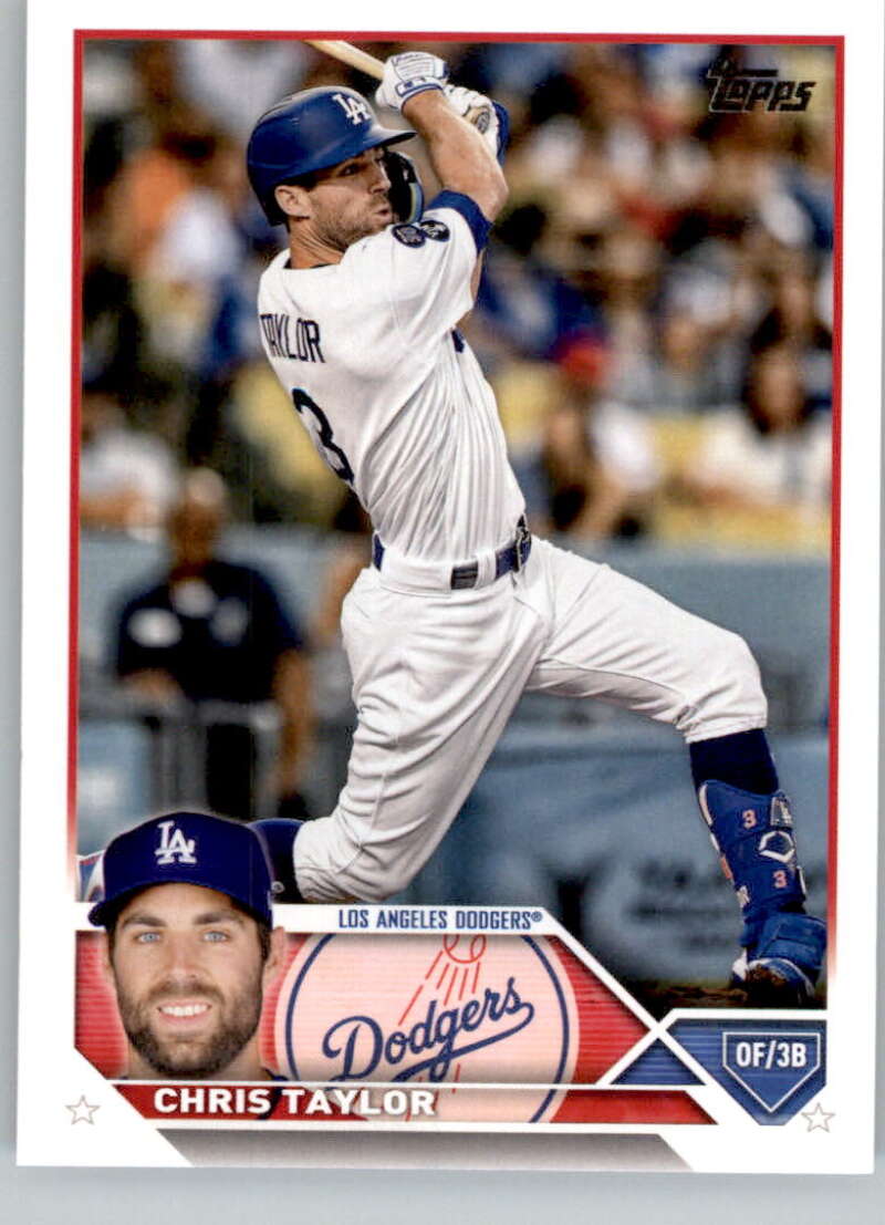 2023 Topps Baseball #562 Chris Taylor Los Angeles Dodgers Image 1