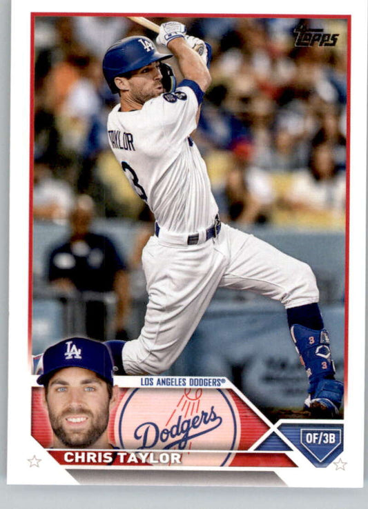 2023 Topps Baseball  #562 Chris Taylor  Los Angeles Dodgers  Image 1