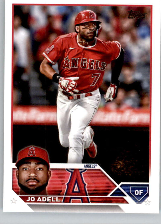 2023 Topps Baseball  #566 Jo Adell  Los Angeles Angels  Image 1