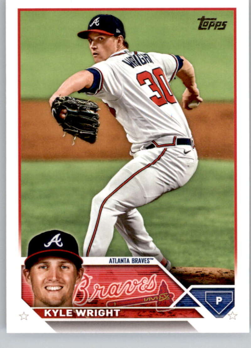2023 Topps Baseball #573 Kyle Wright Atlanta Braves Image 1
