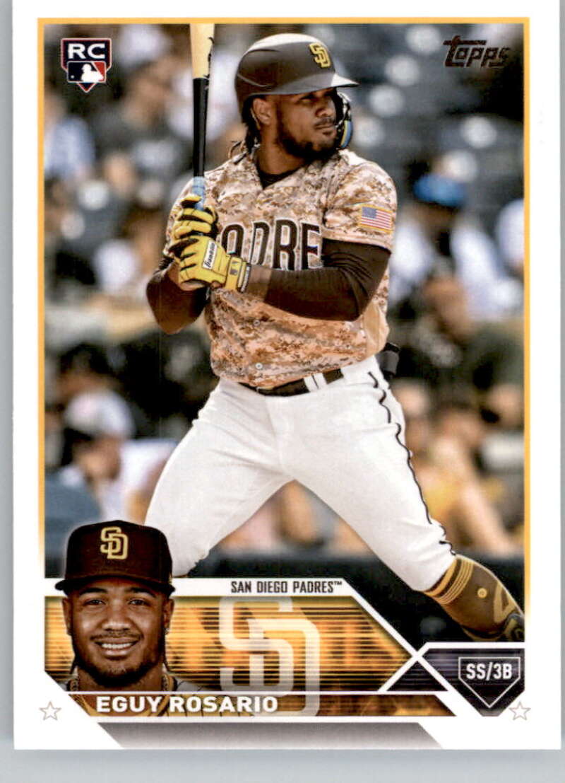 2023 Topps Baseball #576 Eguy Rosario RC Rookie San Diego Padres Image 1