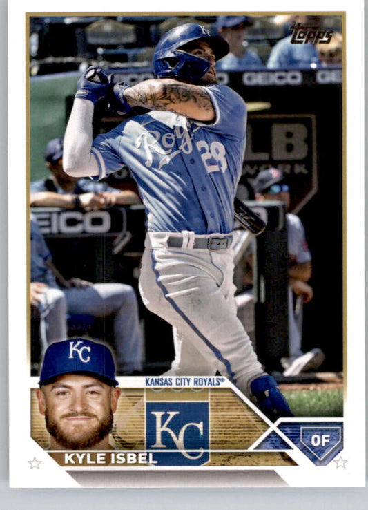 2023 Topps Baseball  #578 Kyle Isbel  Kansas City Royals  Image 1
