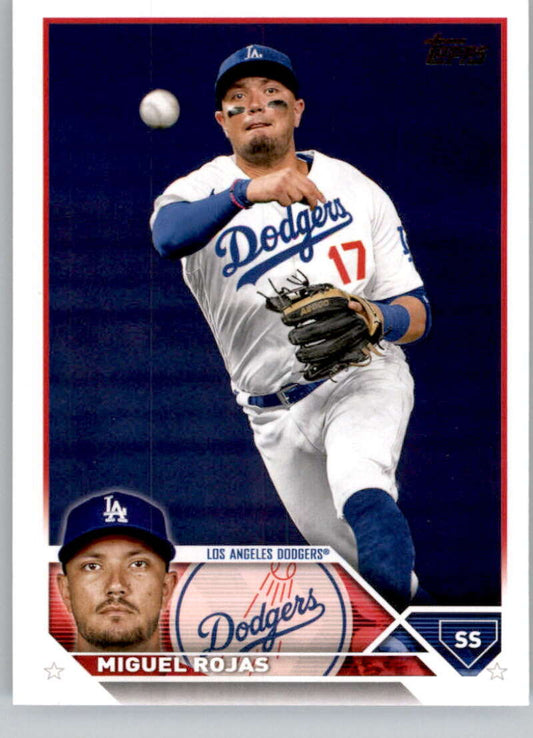 2023 Topps Baseball  #580 Miguel Rojas  Los Angeles Dodgers  Image 1