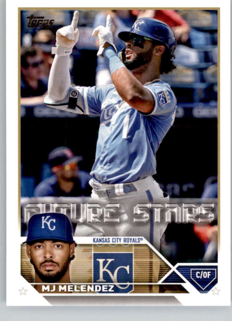 2023 Topps Baseball #587 MJ Melendez Kansas City Royals Image 1