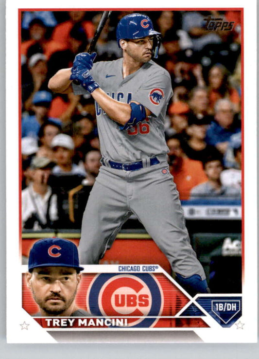 2023 Topps Baseball  #593 Trey Mancini  Chicago Cubs  Image 1