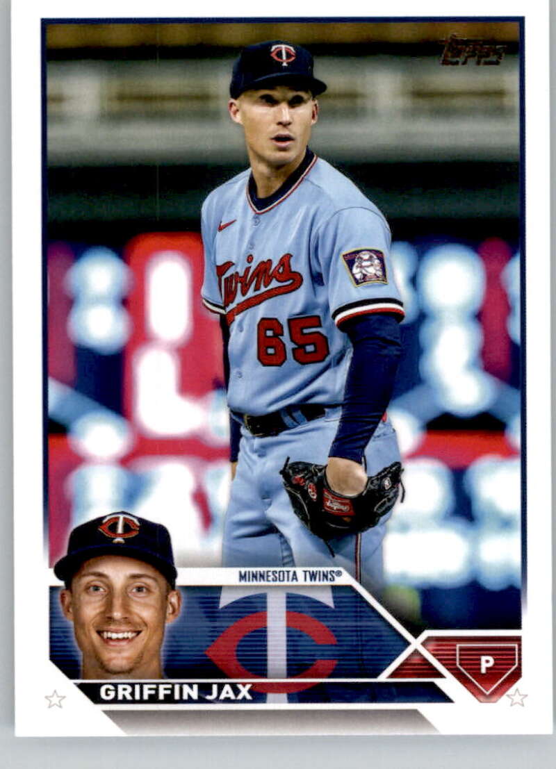 2023 Topps Baseball #595 Griffin Jax Minnesota Twins Image 1