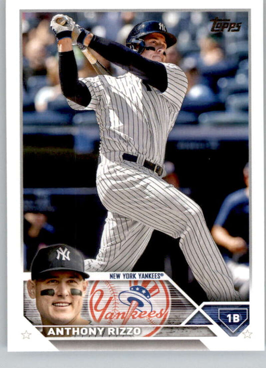 2023 Topps Baseball  #596 Anthony Rizzo  New York Yankees  Image 1