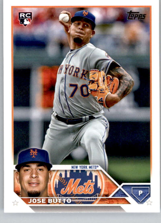 2023 Topps Baseball  #615 Jose Butto  RC Rookie New York Mets  Image 1