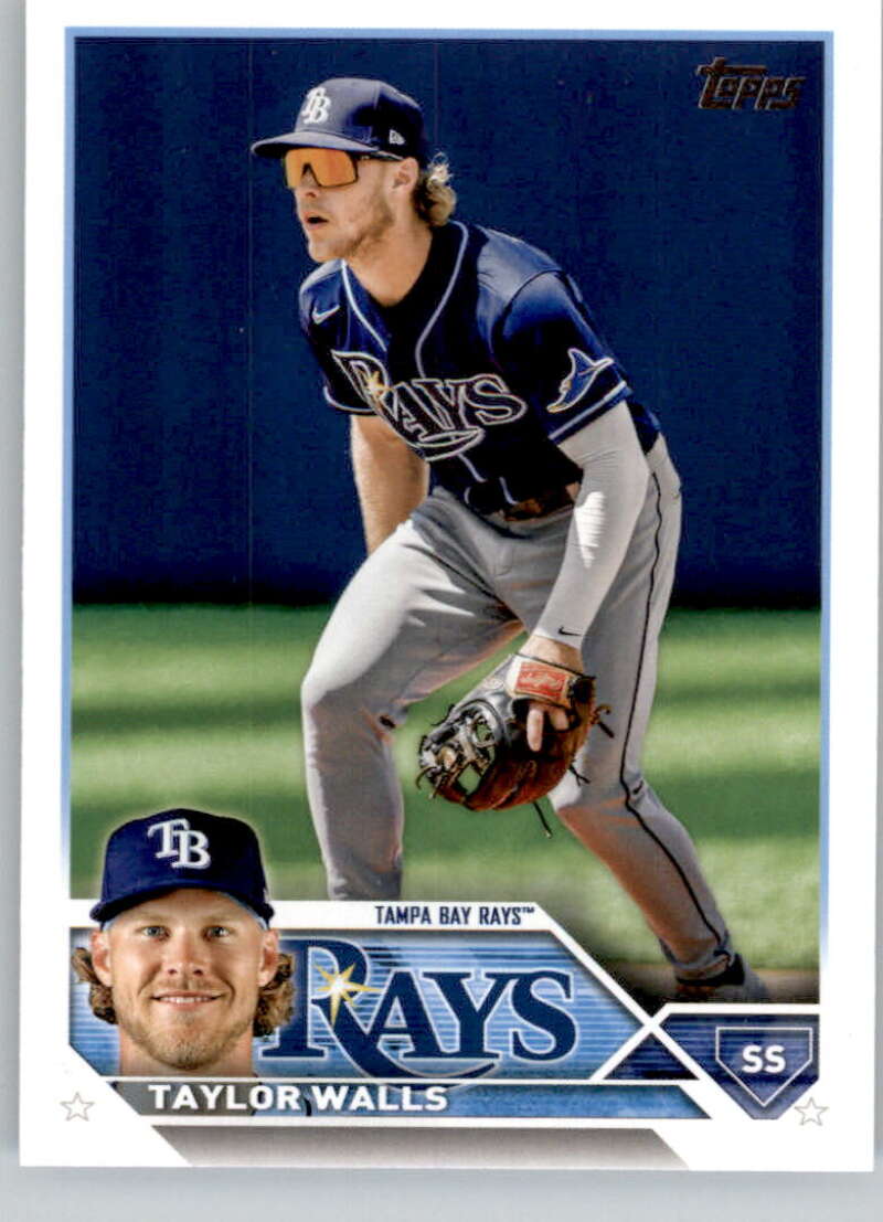 2023 Topps Baseball #625 Taylor Walls Tampa Bay Rays Image 1