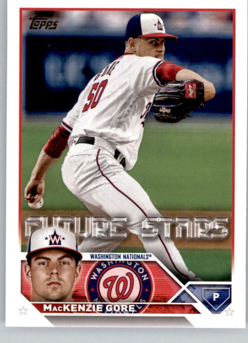 2023 Topps Baseball #629 MacKenzie Gore Washington Nationals Image 1