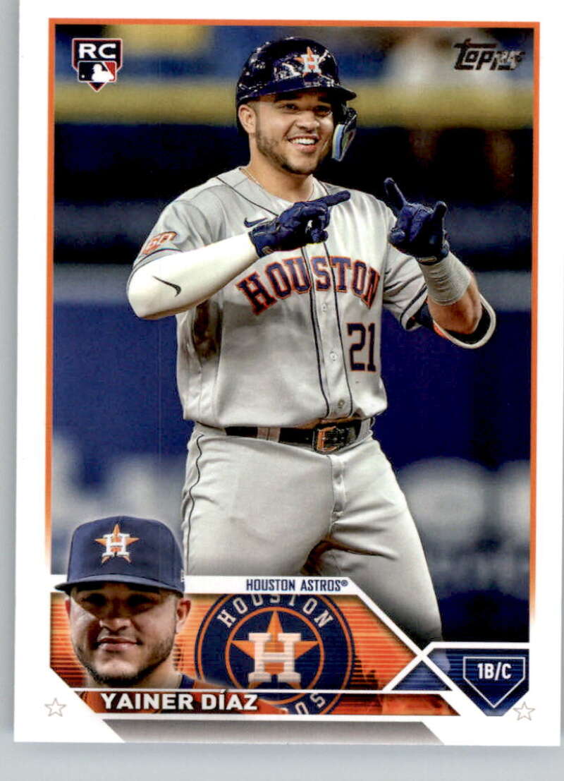 2023 Topps Baseball #635 Yainer Diaz RC Rookie Houston Astros Image 1