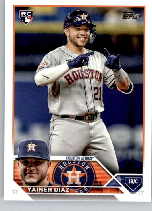2023 Topps Baseball  #635 Yainer Diaz  RC Rookie Houston Astros  Image 1