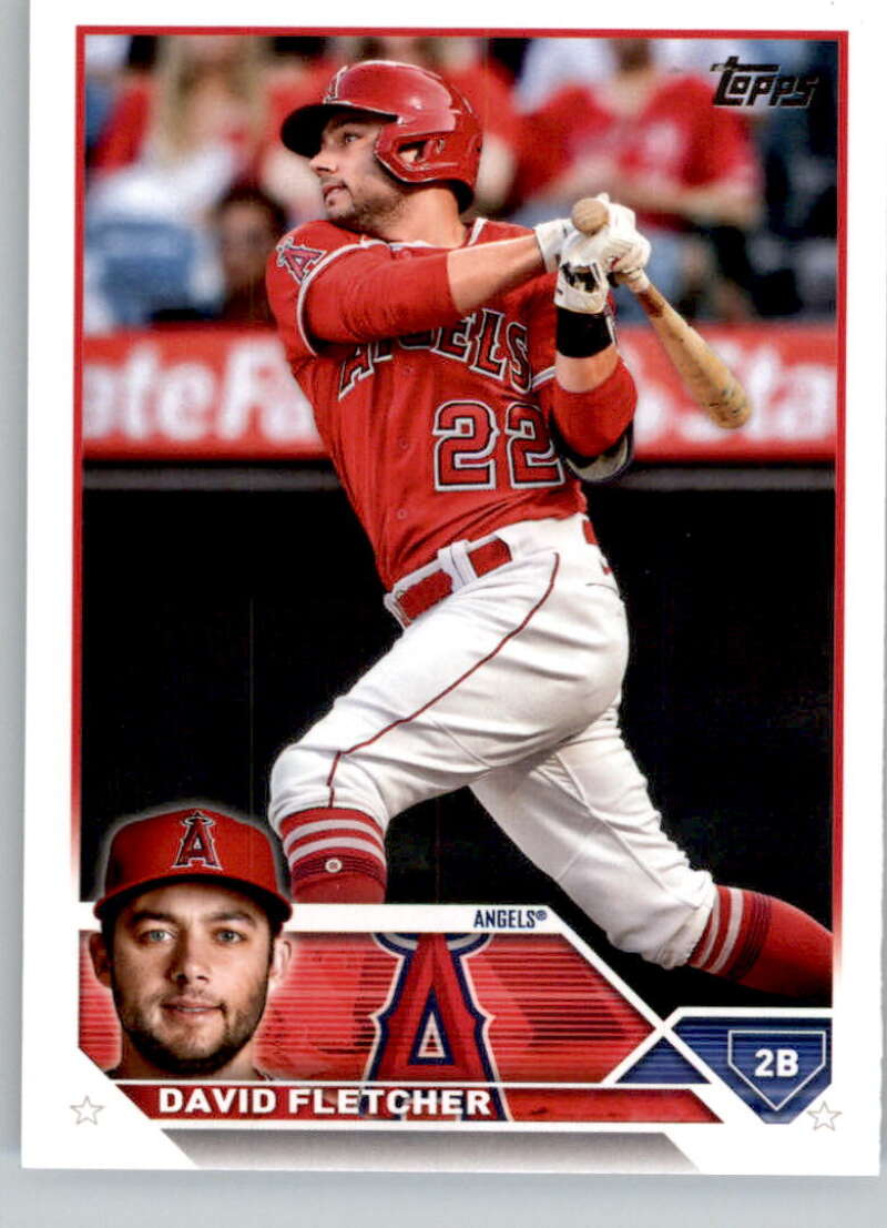 2023 Topps Baseball #636 David Fletcher Los Angeles Angels Image 1