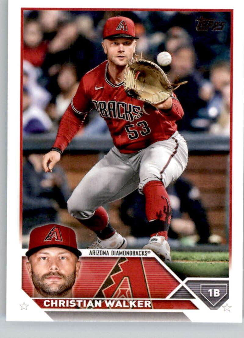 2023 Topps Baseball #639 Christian Walker Arizona Diamondbacks Image 1