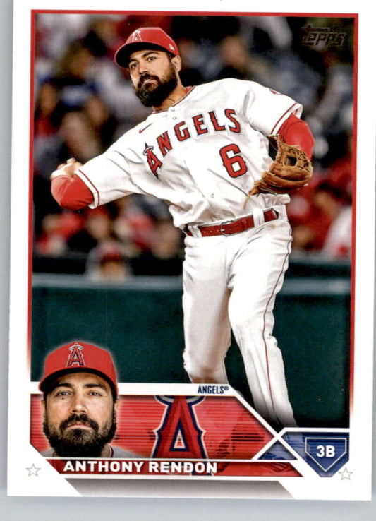 2023 Topps Baseball  #640 Anthony Rendon  Los Angeles Angels  Image 1