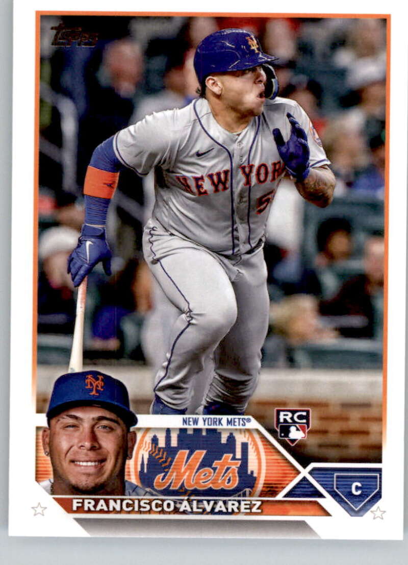 2023 Topps Baseball #644 Francisco Alvarez RC Rookie New York Mets Image 1