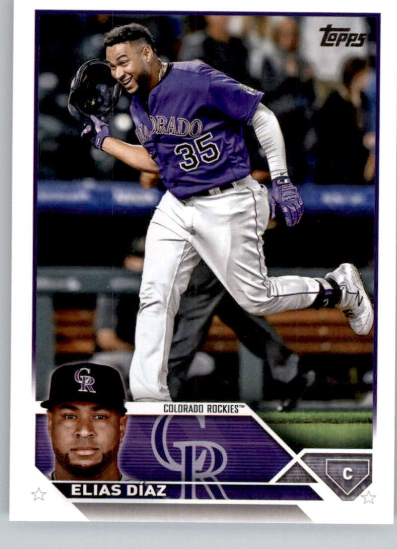 2023 Topps Baseball #648 Elias Diaz Colorado Rockies Image 1