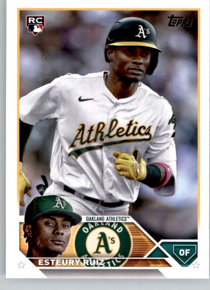 2023 Topps Baseball #650 Esteury Ruiz RC Rookie Oakland Athletics Image 1