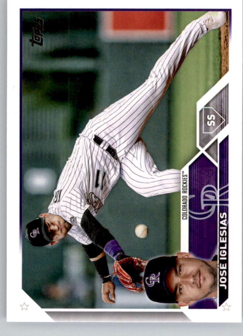 2023 Topps Baseball #653 Jose Iglesias Colorado Rockies Image 1