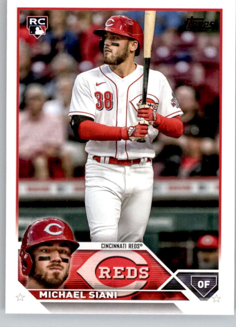 2023 Topps Baseball #654 Michael Siani RC Rookie Cincinnati Reds Image 1