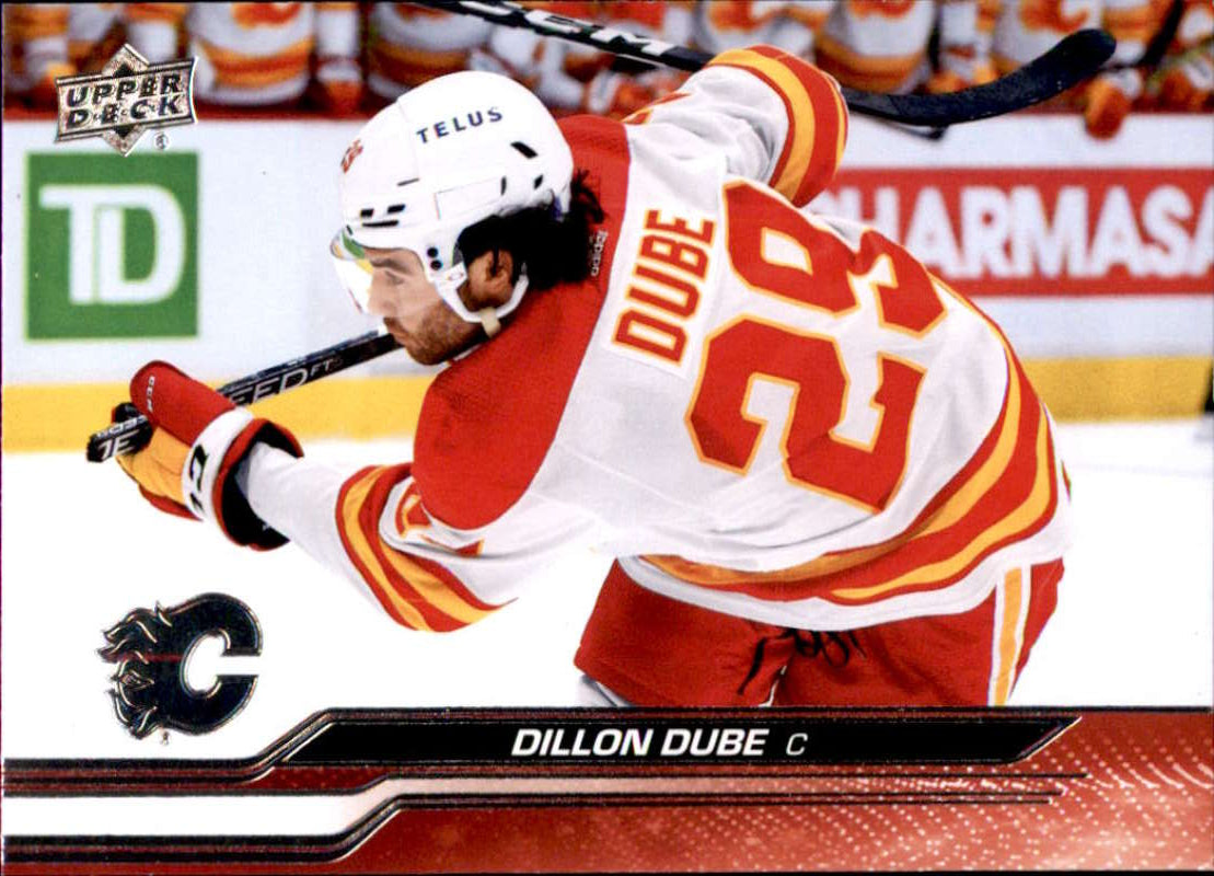 2023-24 Upper Deck Hockey #24 Dillon Dube Calgary Flames Image 1
