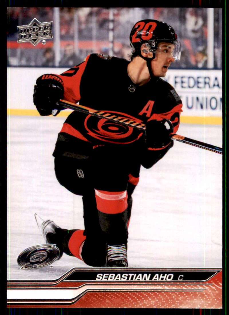 2023-24 Upper Deck Hockey #30 Sebastian Aho Carolina Hurricanes Image 1