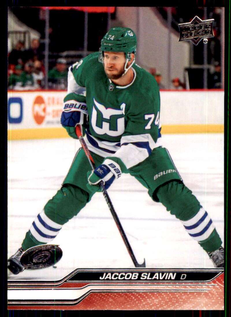 2023-24 Upper Deck Hockey #35 Jaccob Slavin Carolina Hurricanes Image 1