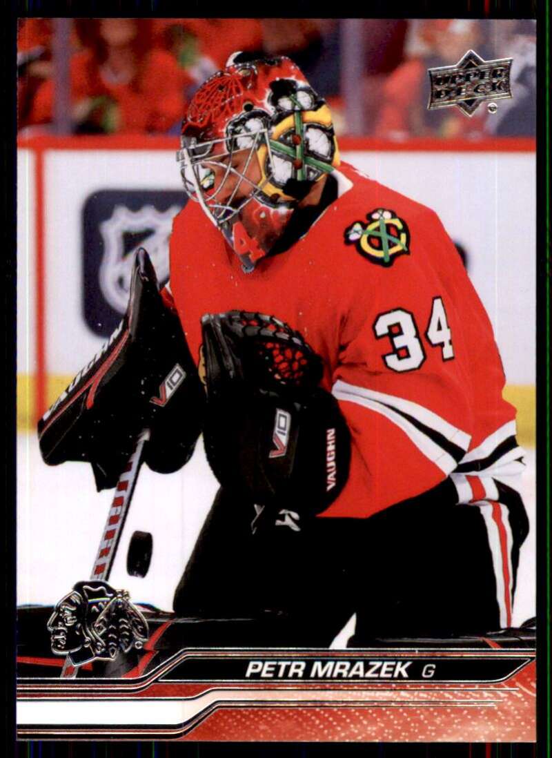 2023-24 Upper Deck Hockey #40 Petr Mrazek Chicago Blackhawks Image 1