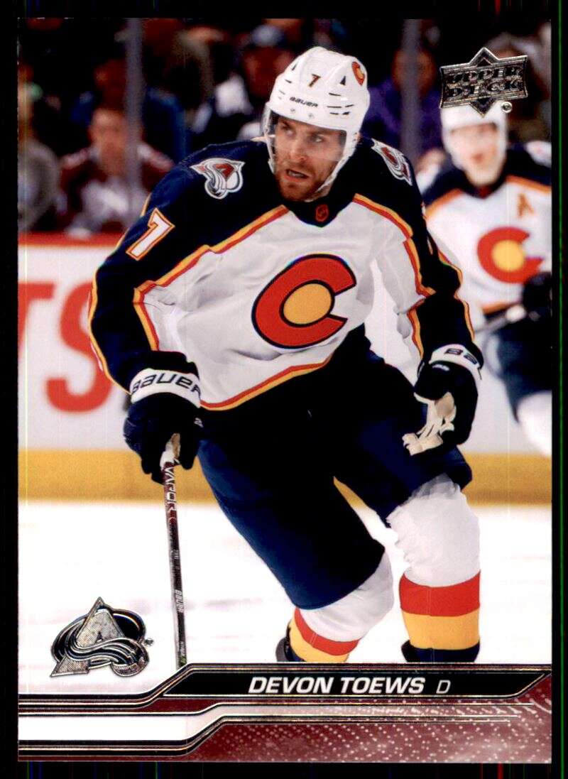 2023-24 Upper Deck Hockey #46 Devon Toews Colorado Avalanche Image 1