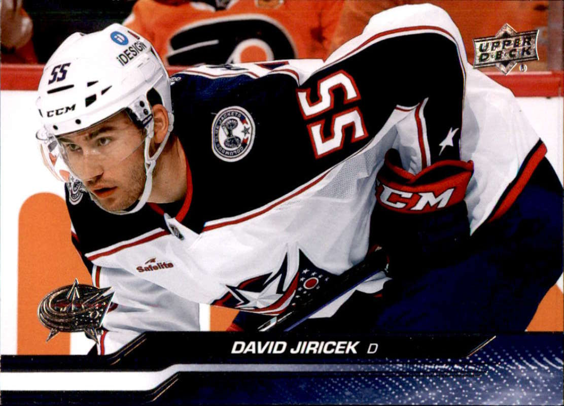2023-24 Upper Deck Hockey #53 David Jiricek Columbus Blue Jackets Image 1