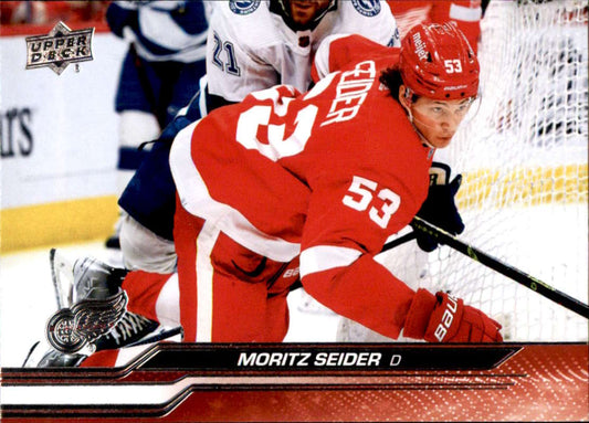2023-24 Upper Deck Hockey #64 Moritz Seider  Detroit Red Wings  Image 1