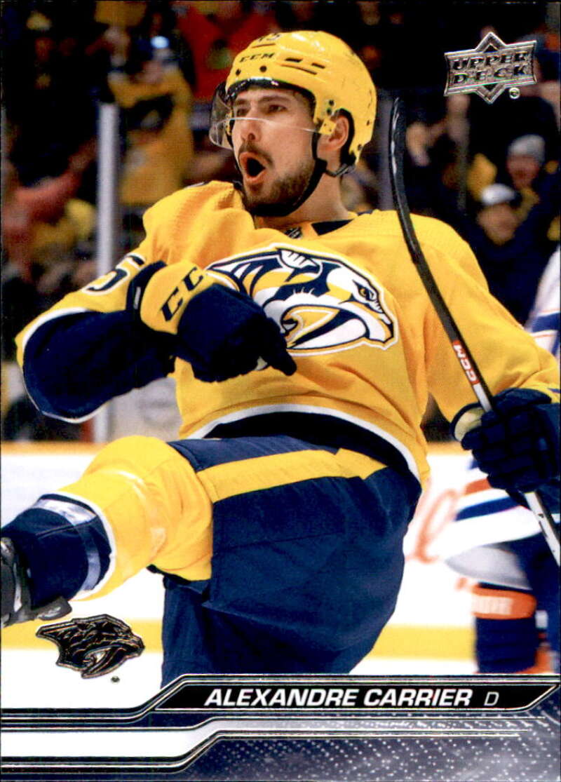 2023-24 Upper Deck Hockey #103 Alexandre Carrier Nashville Predators Image 1