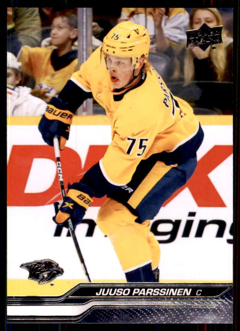 2023-24 Upper Deck Hockey #105 Juuso Parssinen Nashville Predators Image 1