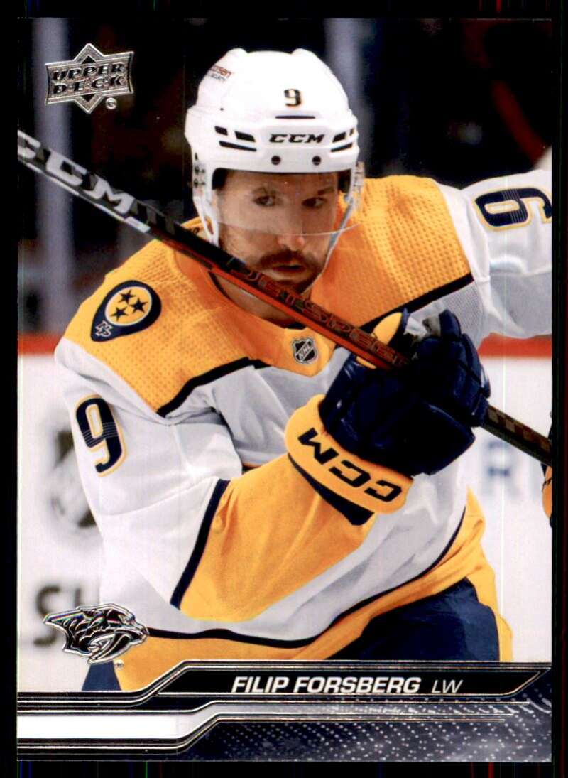2023-24 Upper Deck Hockey #106 Filip Forsberg Nashville Predators Image 1
