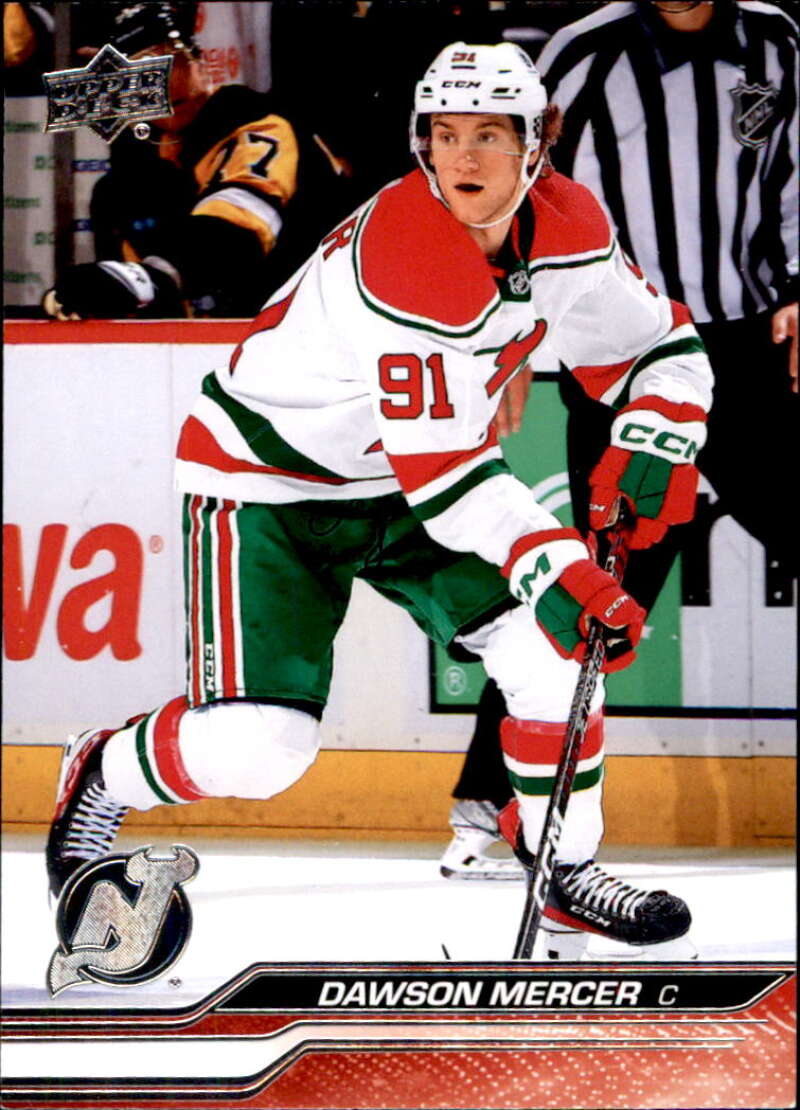 2023-24 Upper Deck Hockey #108 Dawson Mercer New Jersey Devils Image 1