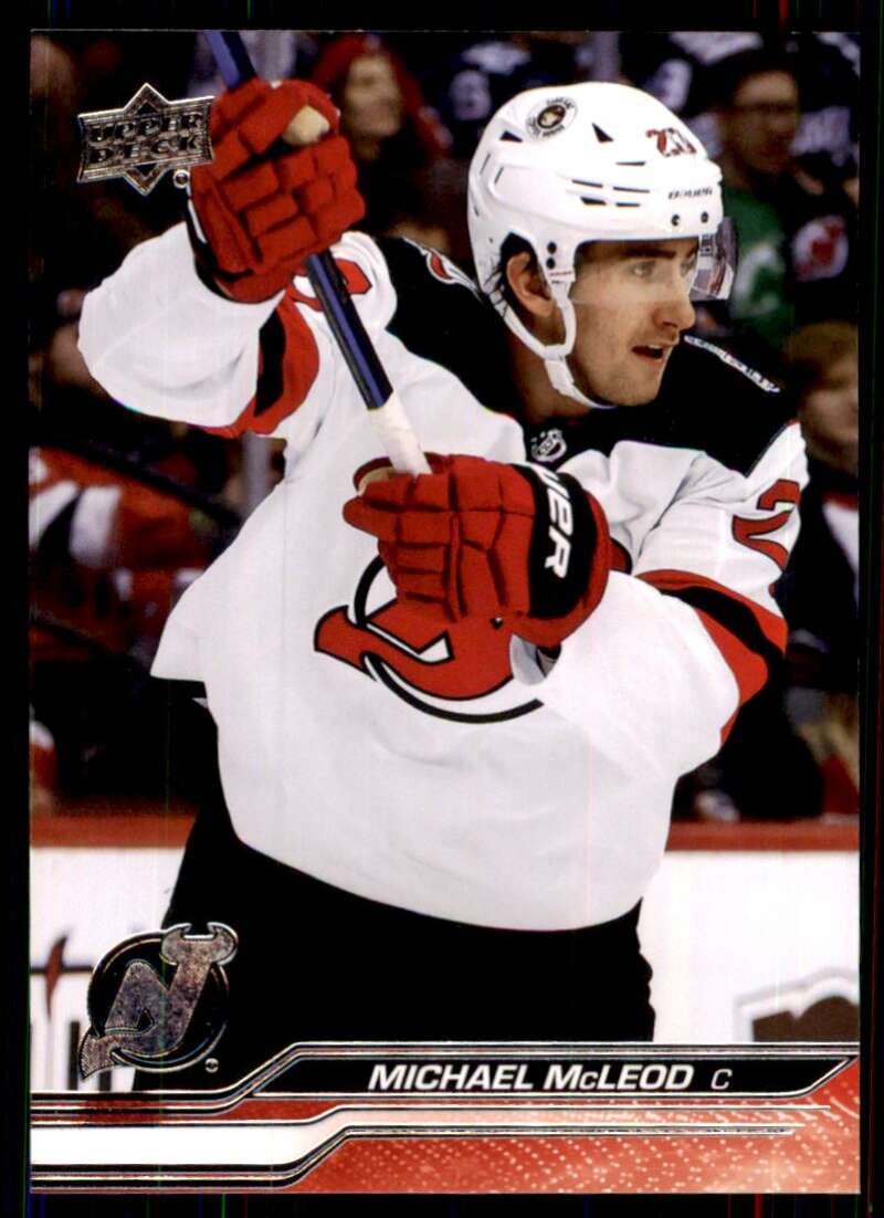 2023-24 Upper Deck Hockey #111 Michael McLeod New Jersey Devils Image 1