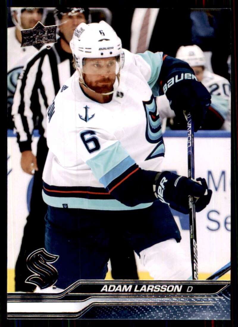2023-24 Upper Deck Hockey #153 Adam Larsson Seattle Kraken Image 1