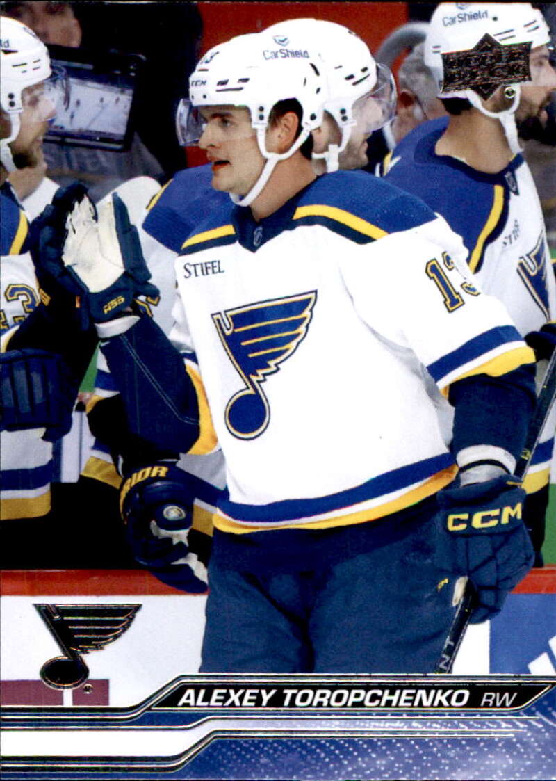 2023-24 Upper Deck Hockey #155 Alexey Toropchenko St. Louis Blues Image 1