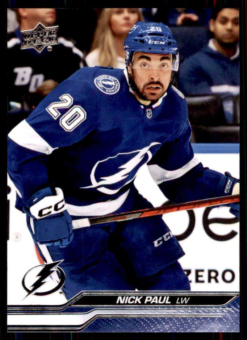 2023-24 Upper Deck Hockey #163 Nick Paul Tampa Bay Lightning Image 1