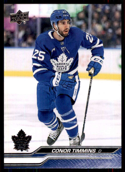2023-24 Upper Deck Hockey #173 Conor Timmins  Toronto Maple Leafs  Image 1