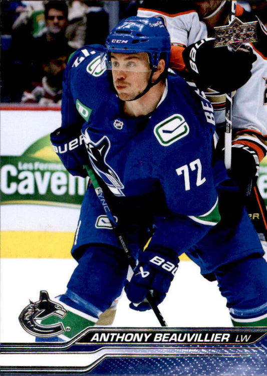 2023-24 Upper Deck Hockey #175 Anthony Beauvillier  Vancouver Canucks  Image 1