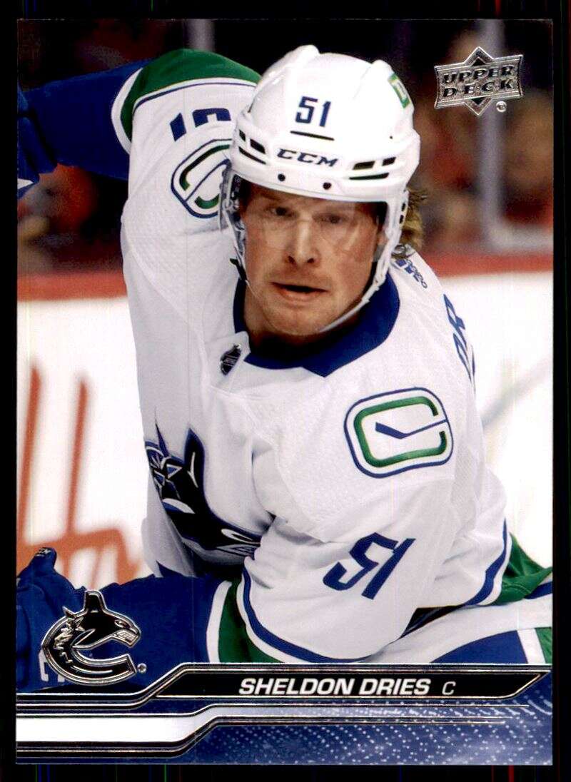 2023-24 Upper Deck Hockey #178 Sheldon Dries Vancouver Canucks Image 1