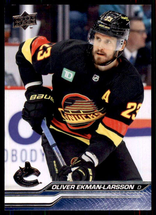 2023-24 Upper Deck Hockey #179 Oliver Ekman-Larsson  Vancouver Canucks  Image 1