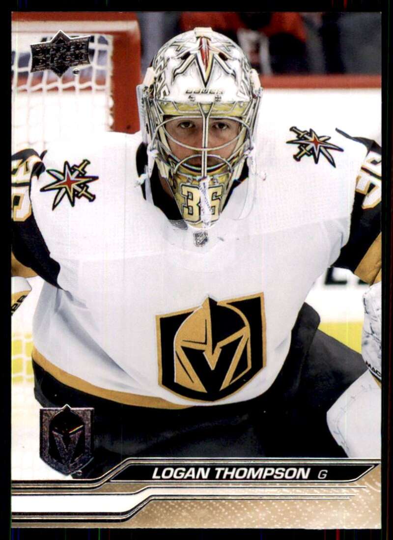2023-24 Upper Deck Hockey #185 Logan Thompson Vegas Golden Knights Image 1