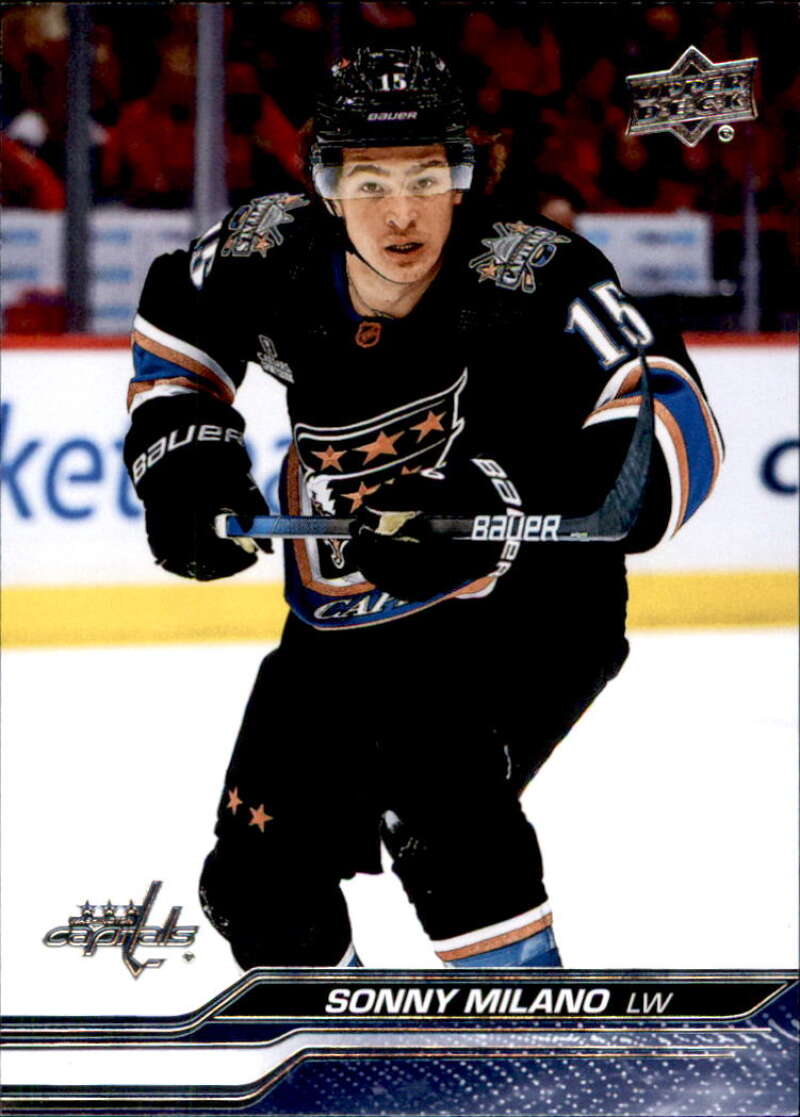 2023-24 Upper Deck Hockey #188 Sonny Milano Washington Capitals Image 1